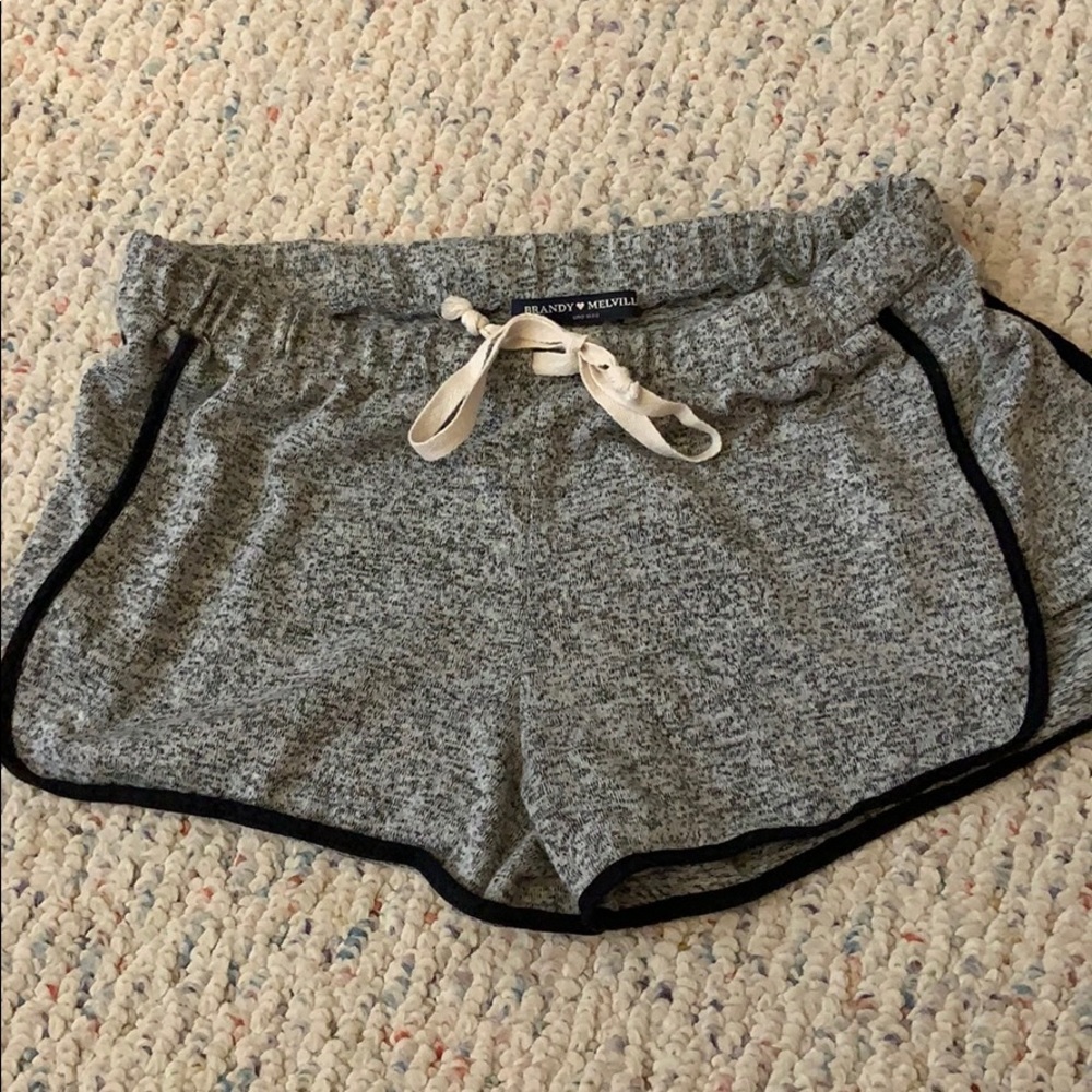 Brandy Melville Grey and Black Shorts